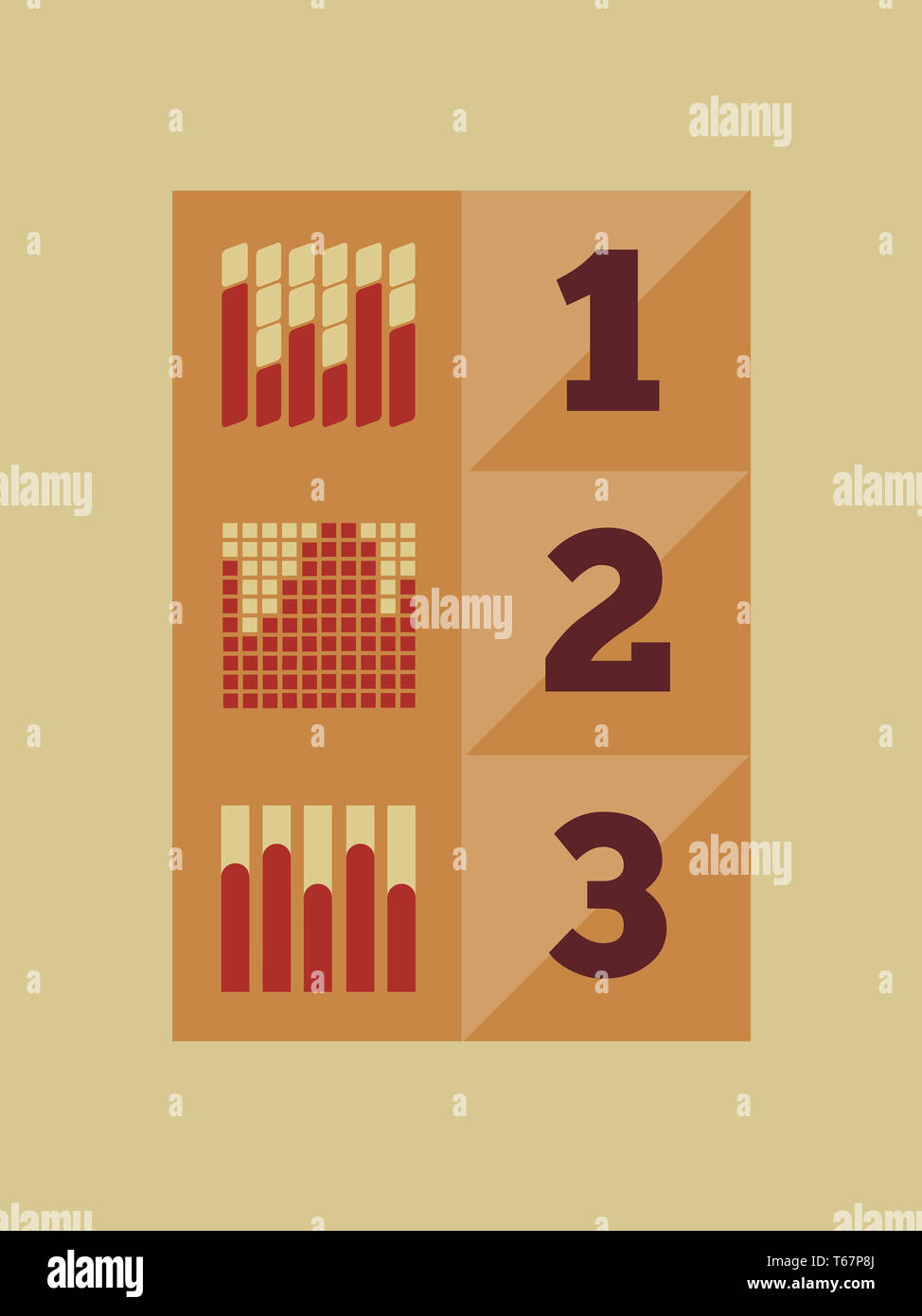 Medizinische Infografik Elemente. Stockfoto