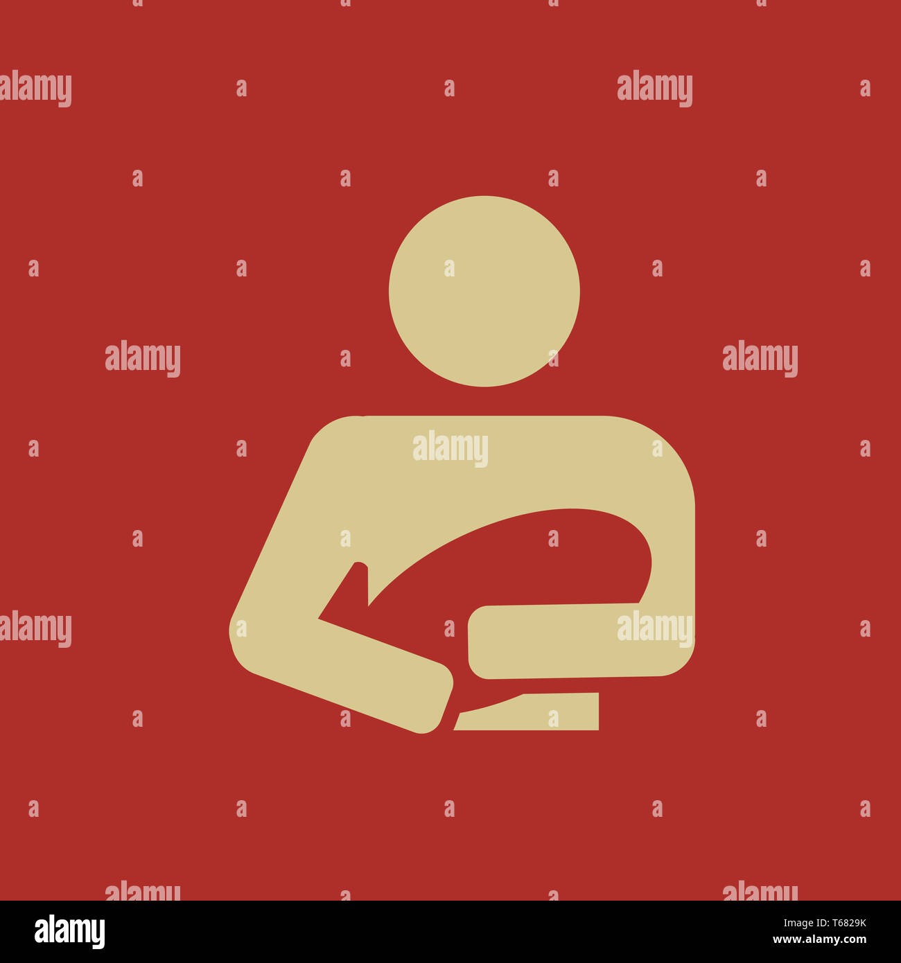 Mutterschaft-flach-Symbol Stockfoto