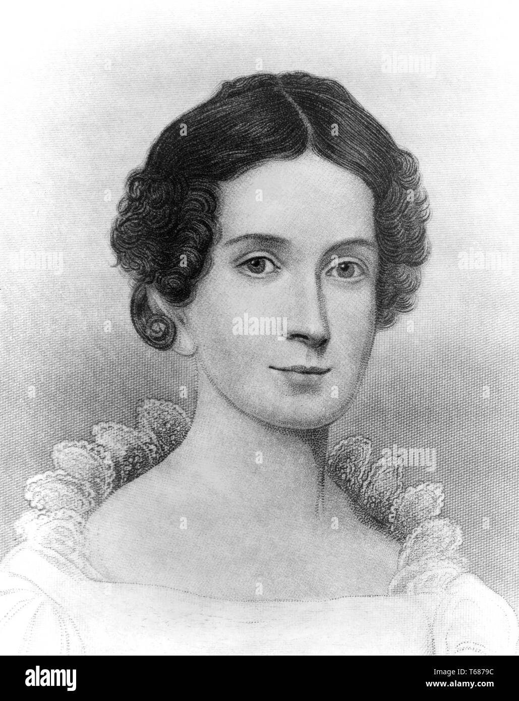 Letitia Christian Tyler, Ehefrau von US-Präsident John Tyler, Kopf und Schultern Porträt, 1830, Stockfoto