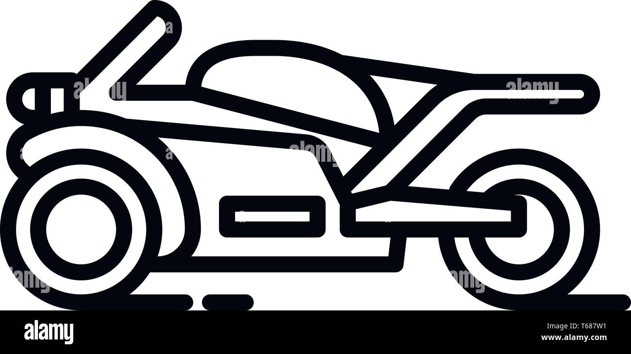 Dieser Vektor Bild zeigt ein Motorrad Symbol in Glyph Stil. Es ist auf einem weißen Hintergrund. Stock Vektor