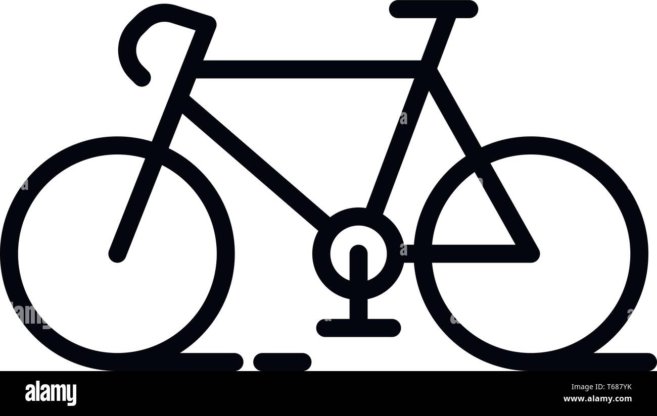 Dieser Vektor Bild zeigt ein Fahrrad Symbol in Glyph Stil. Es ist auf einem weißen Hintergrund. Stock Vektor