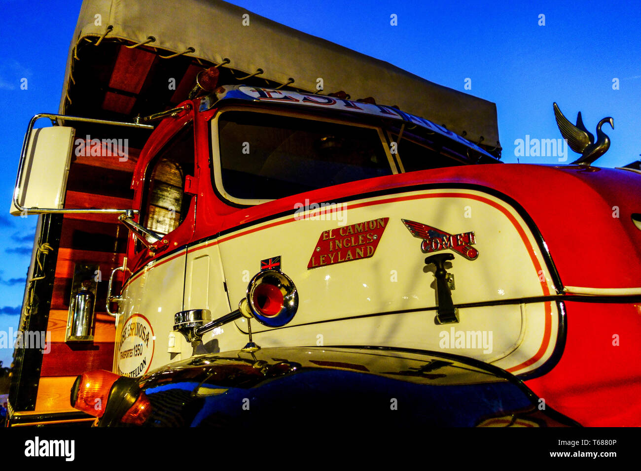 Leyland Comet Lkw 1950. Valencia Spanien Europa, El Camion Ingles Stockfoto