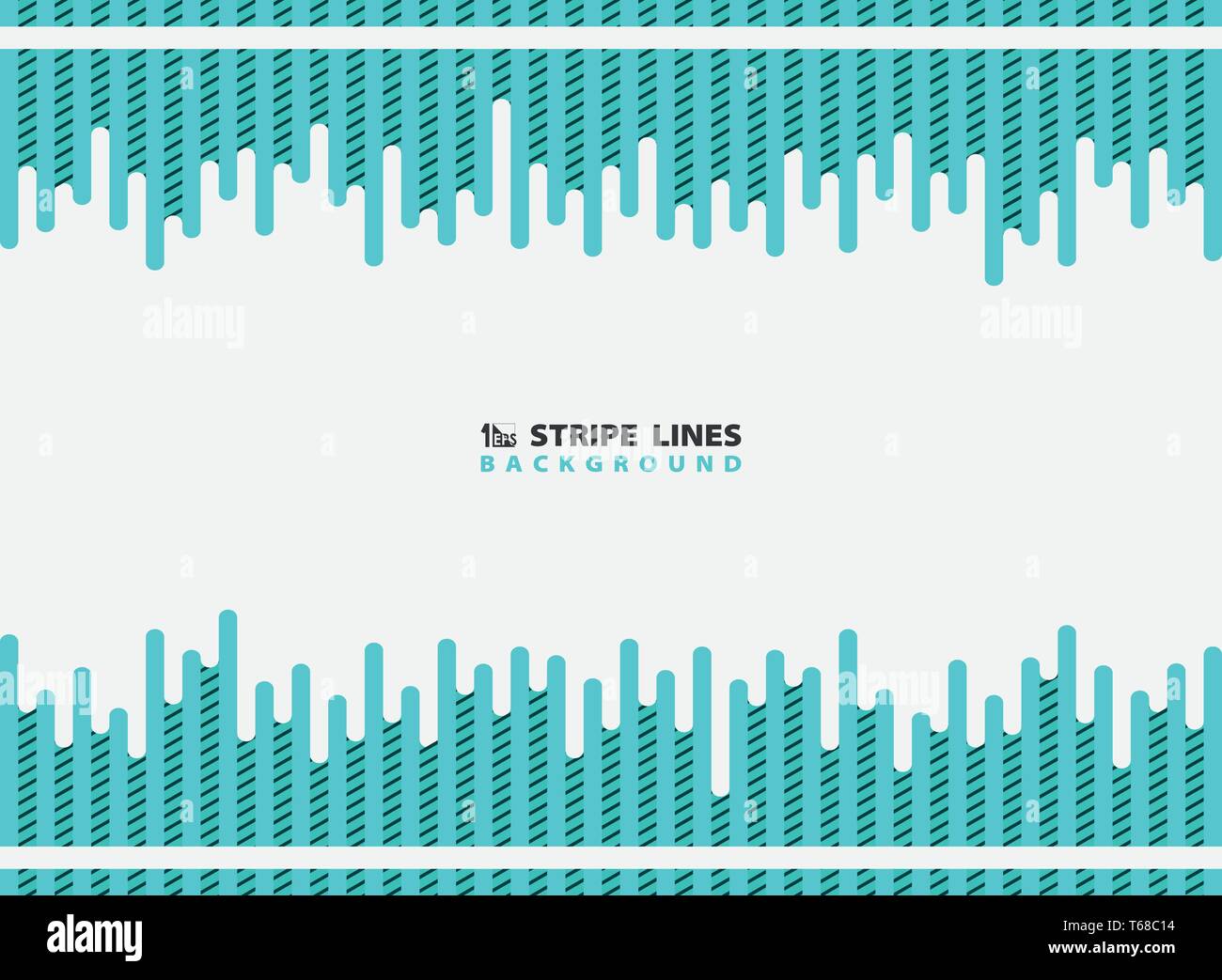 Abstrakte dash blauer Himmel mit schwarzen Streifen linien muster modernes Design Hintergrund. Sie können für die Anzeige, Plakat, Print, Vorlage, Broschüre, Flyer, Cover verwenden. Stock Vektor