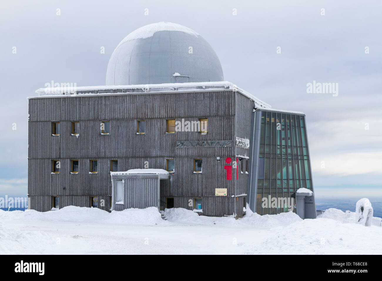 Winter im Nationalpark Harz, Brocken, Deutschland Stockfoto