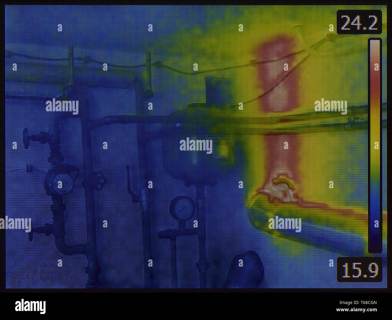 Zentralheizung Infrarot Stockfoto