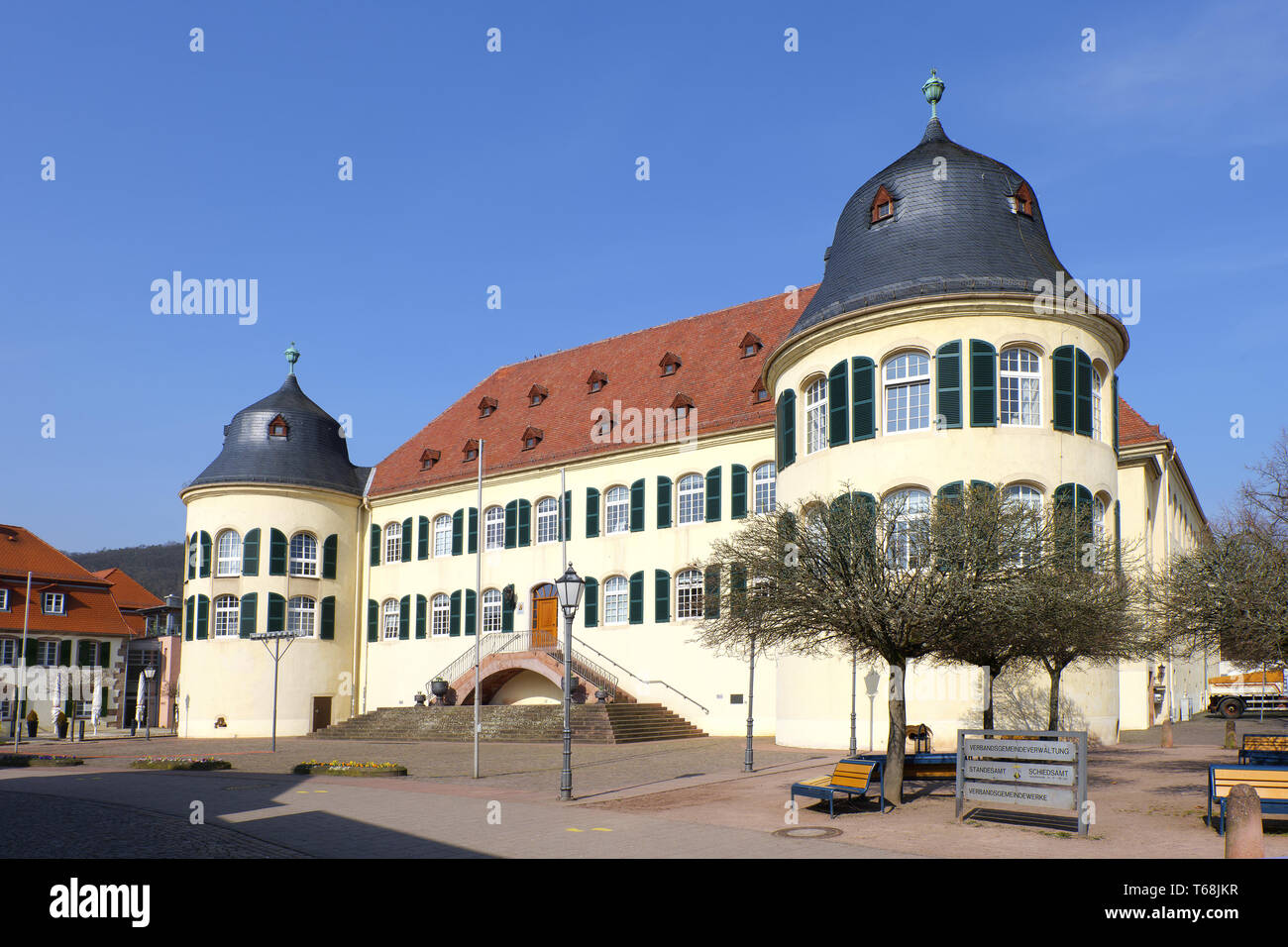 Schloss Bad Bergzabern Stockfoto