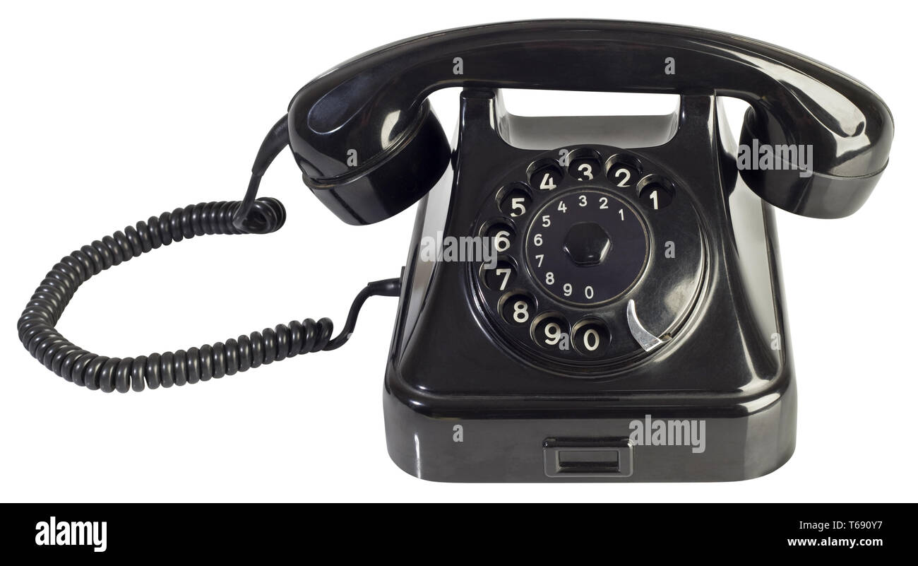 Rotary Telefon Ausschnitt Stockfoto