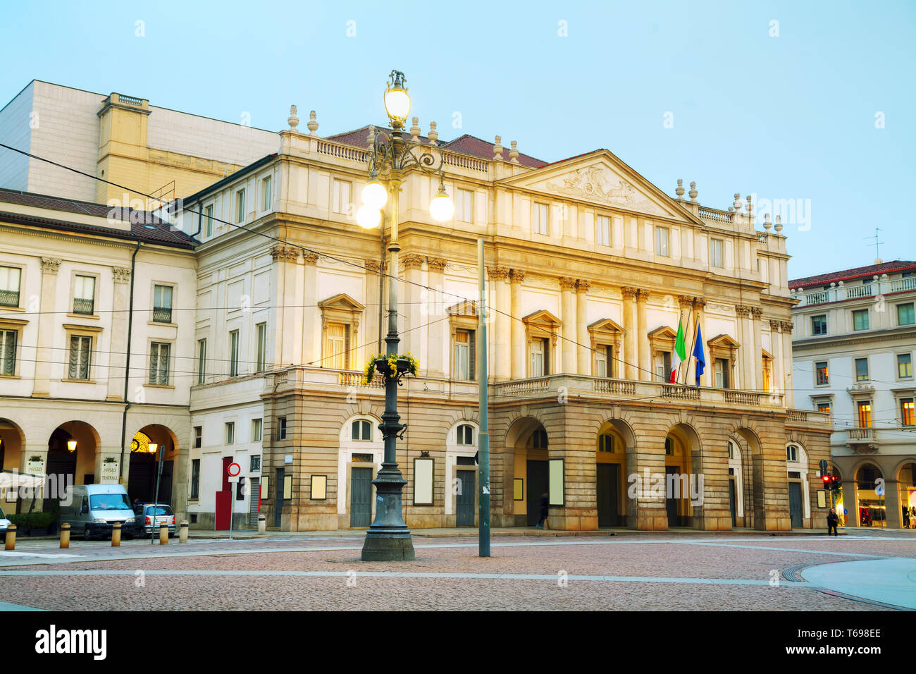 La Scaka Opernhaus Gebäude in Mailand, Italien Stockfoto