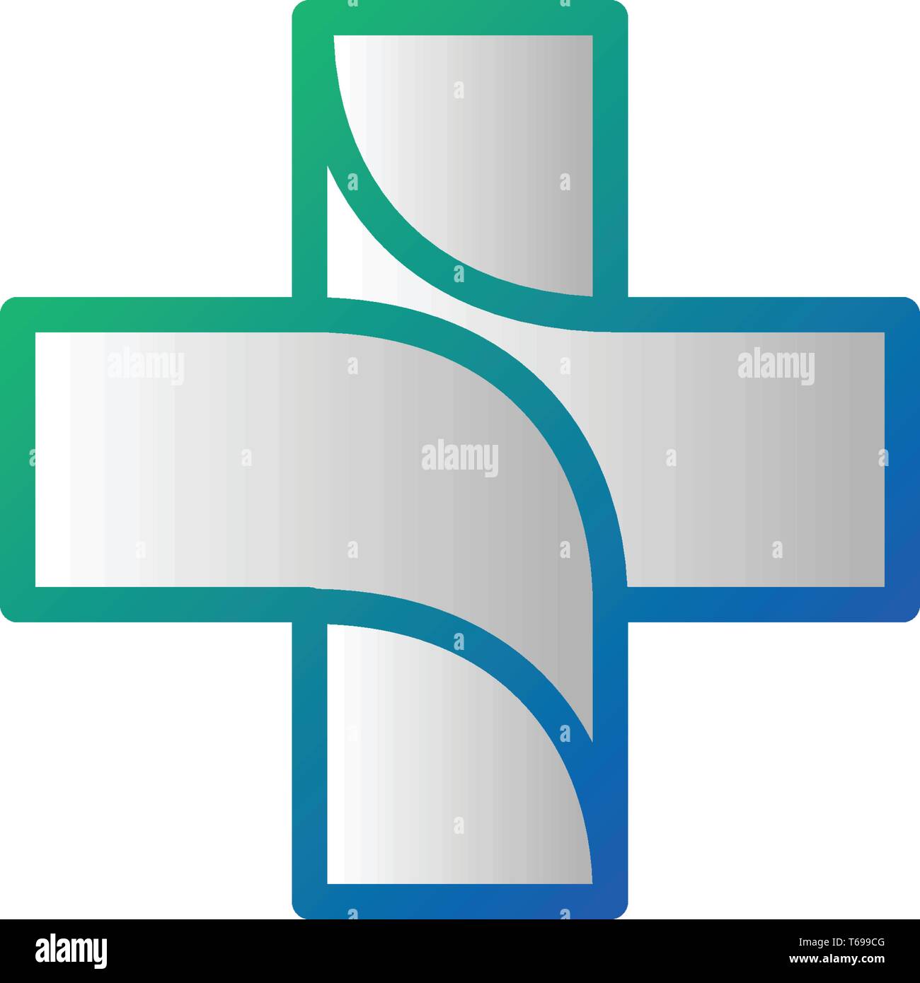 Medizin und Gesundheit Apotheke Logo Vektor Stock Vektor