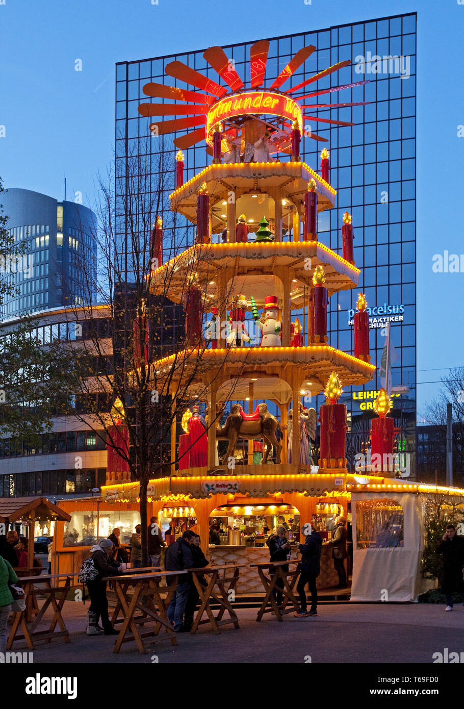 Weihnachtsmarkt, Dortmund, Ruhrgebiet, Nordrhein-Westfalen, Deutschland