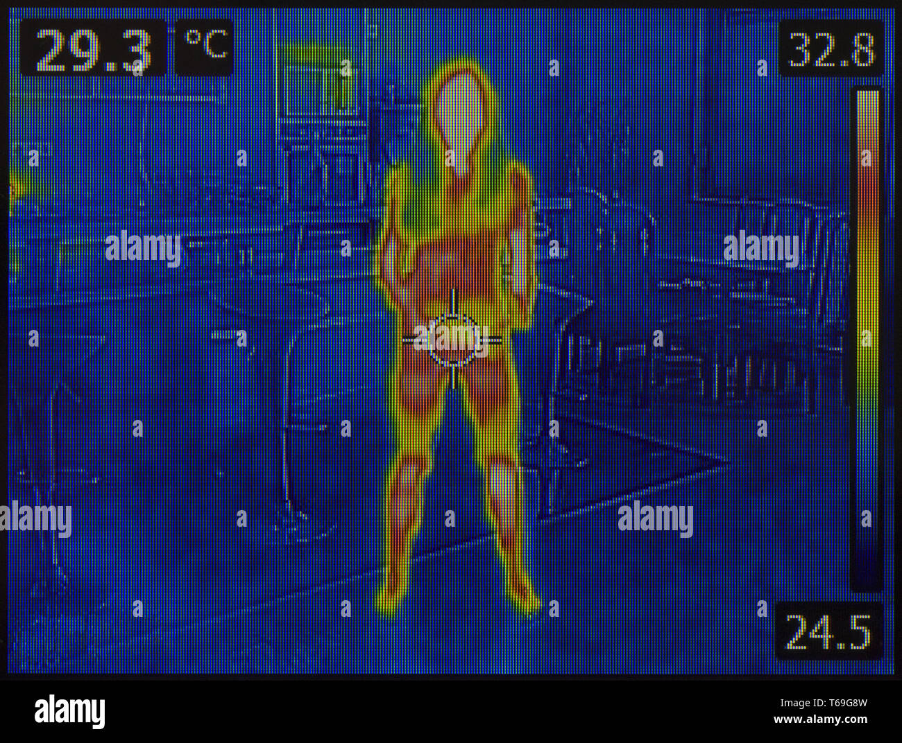 Menschliche Körper Wärmebild Stockfoto