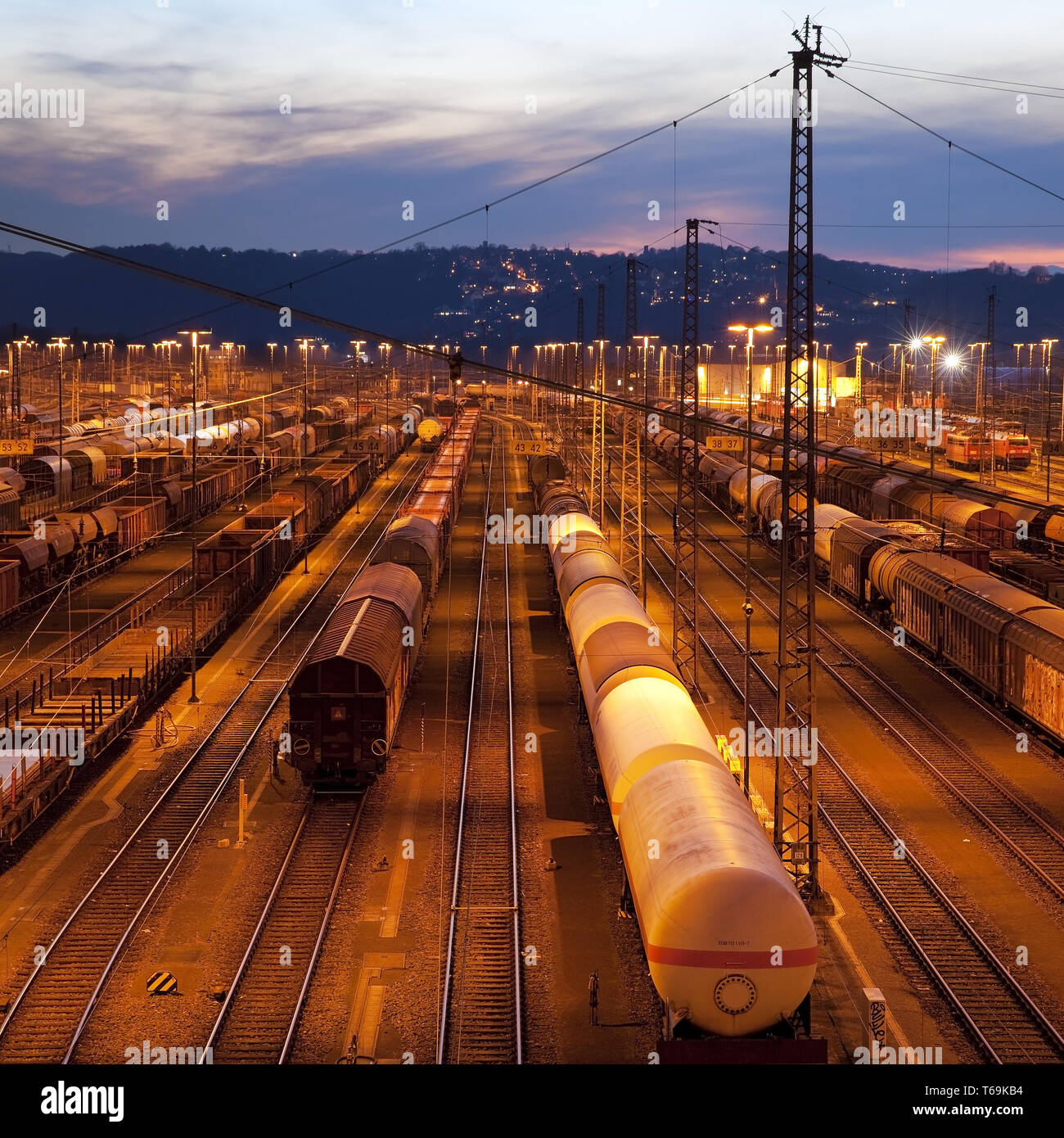 Schalter yard Hagen-Vorhalle, Hagen, Ruhrgebiet, Nordrhein-Westfalen, Deutschland, Europa Stockfoto