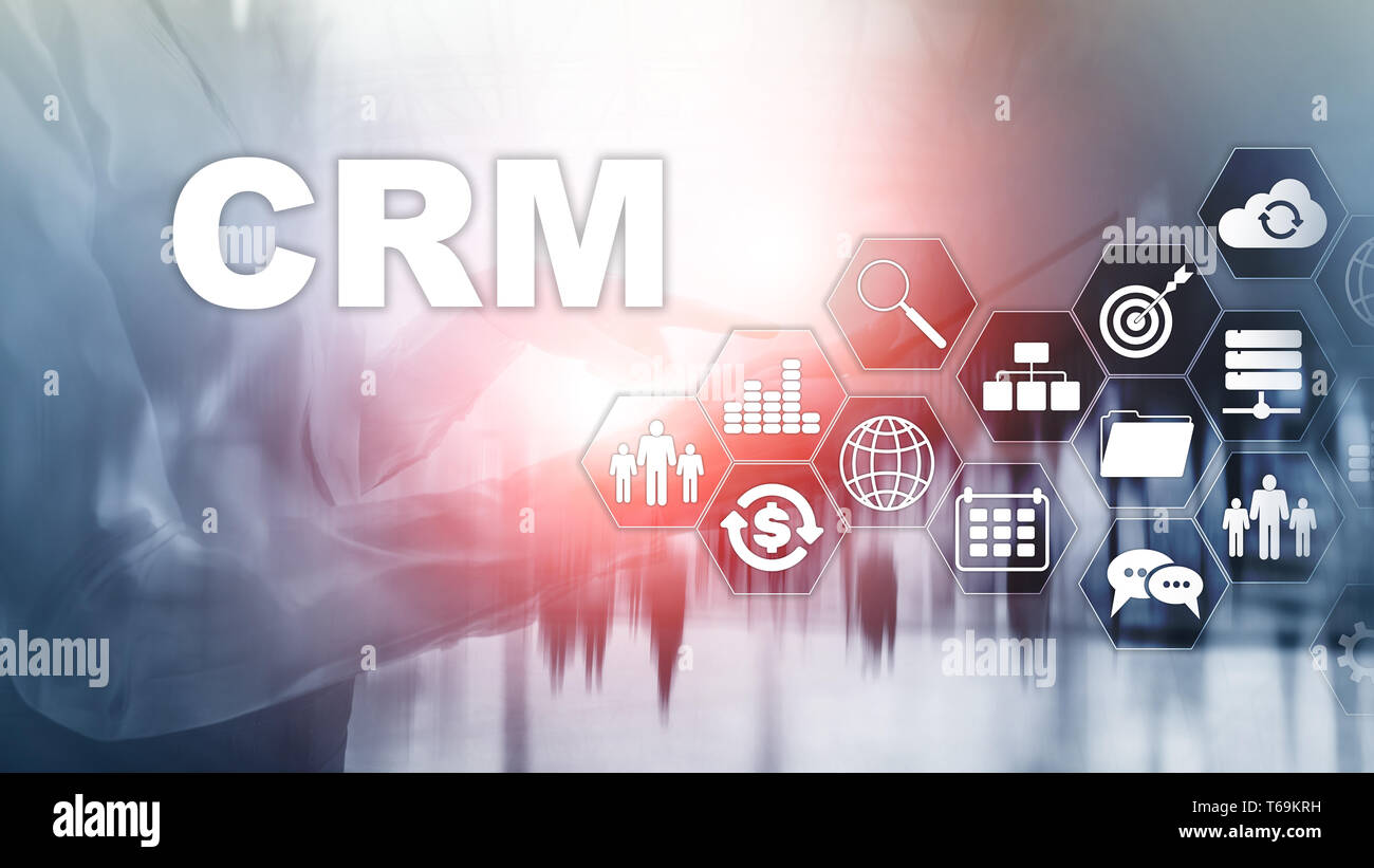 Business Kunden CRM-Management Analyse Service Konzept. Relationship Management. Stockfoto