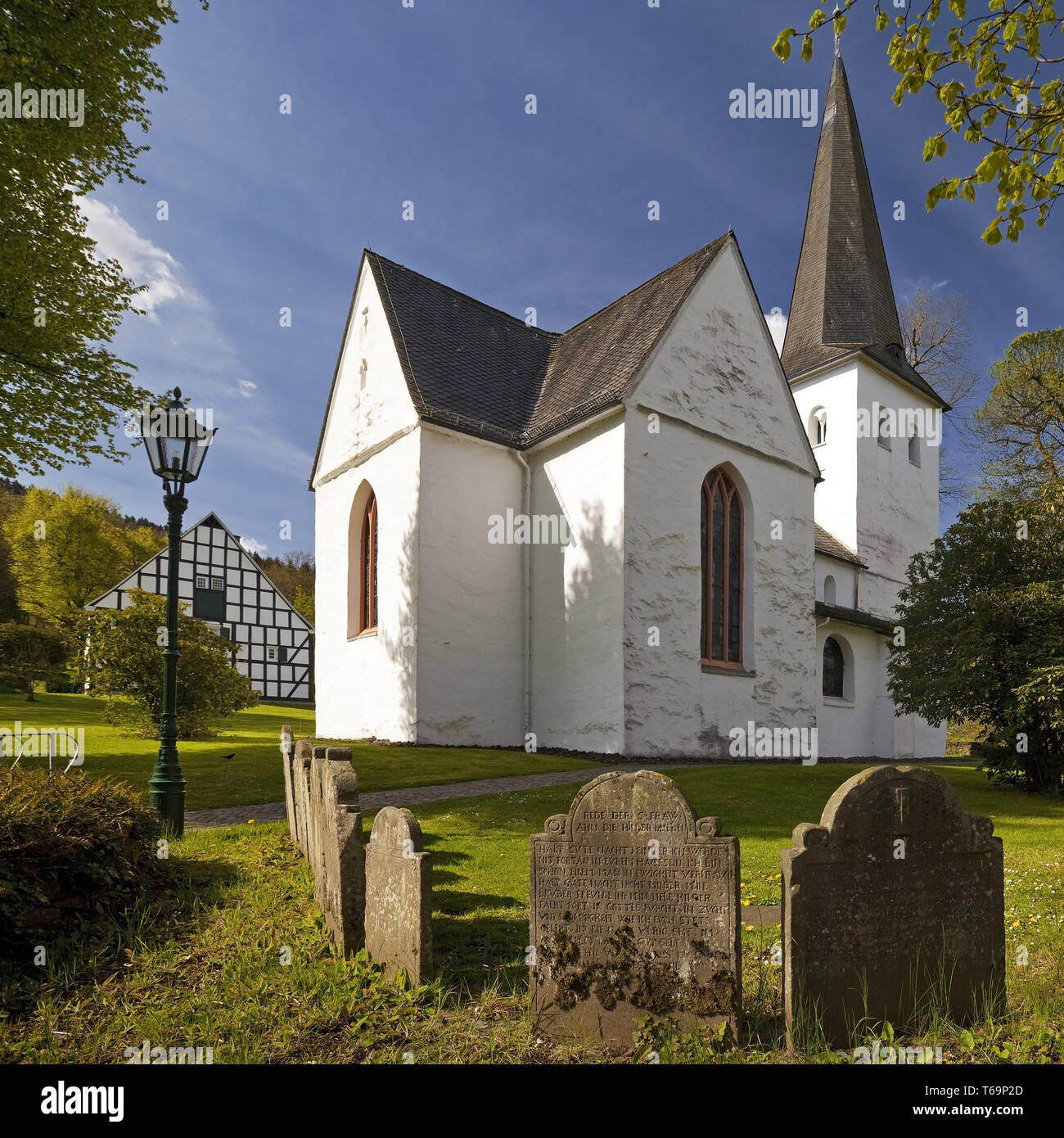 Evangelische Kirche des Kreuzes, Wiedenest Bergneustadt, Nordrhein-Westfalen, Deutschland Stockfoto