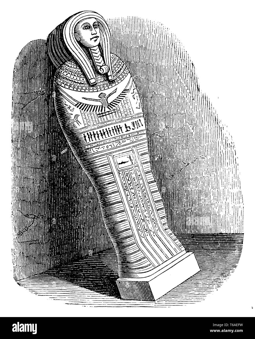 Ägyptische Mumie, 1885 Stockfoto