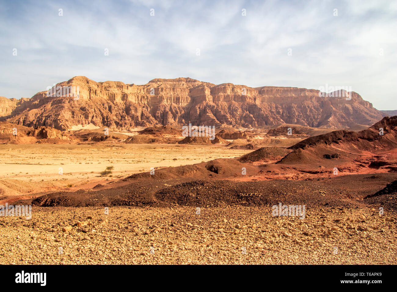 Timna-Tal Stockfoto