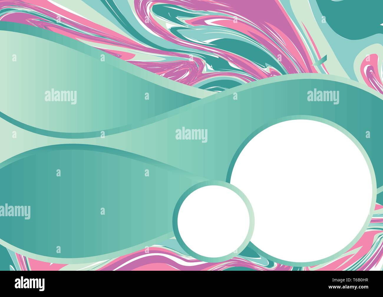 Bunte Flüssigkeit mit Kopie Raum abstrakt vector Hintergrund Stock Vektor