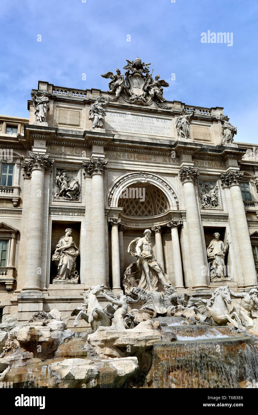 Trevi-Brunnen in Rom, Italien Stockfoto