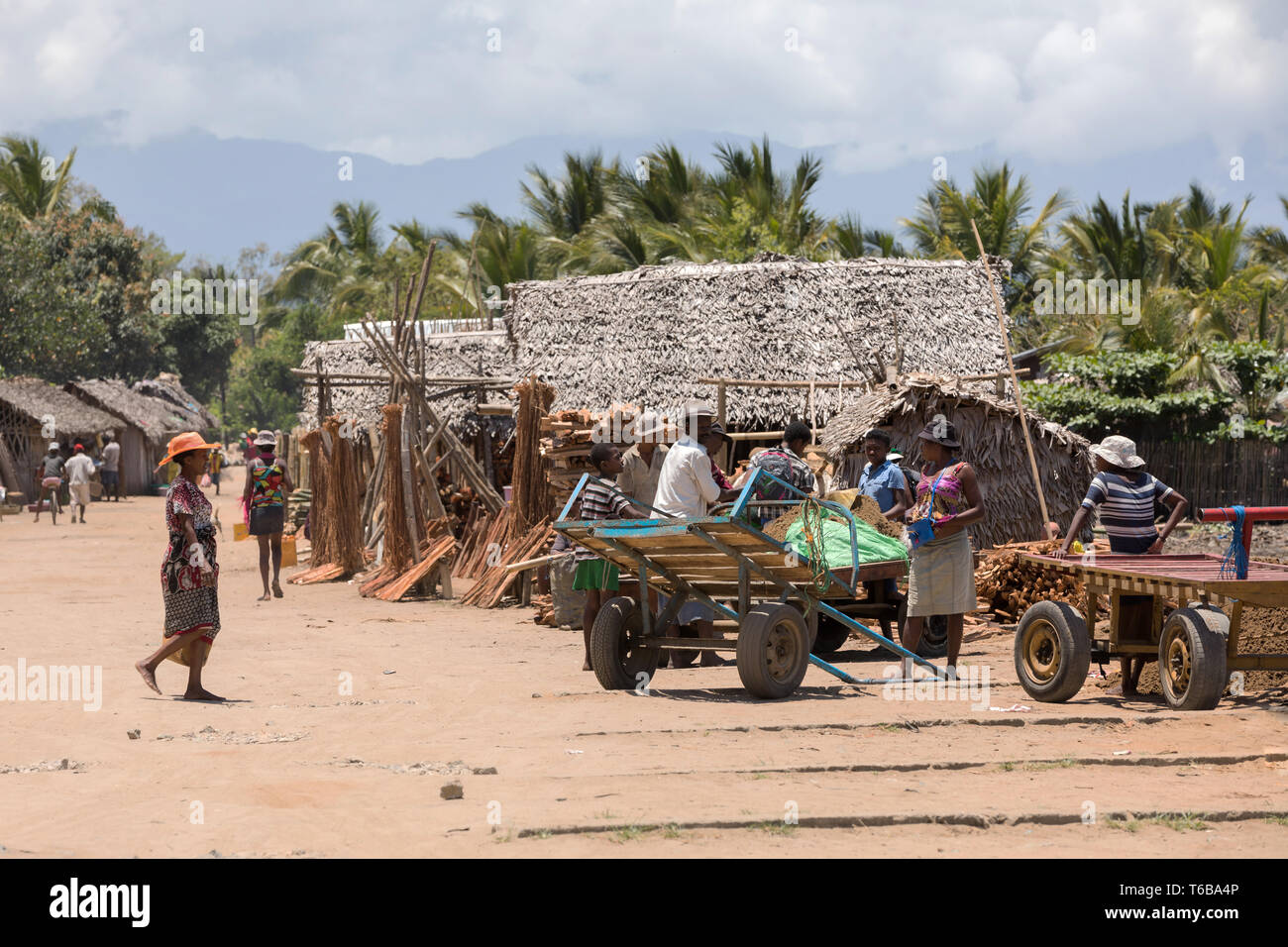 Madagassischen Völker Alltag in Madagaskar Stockfoto