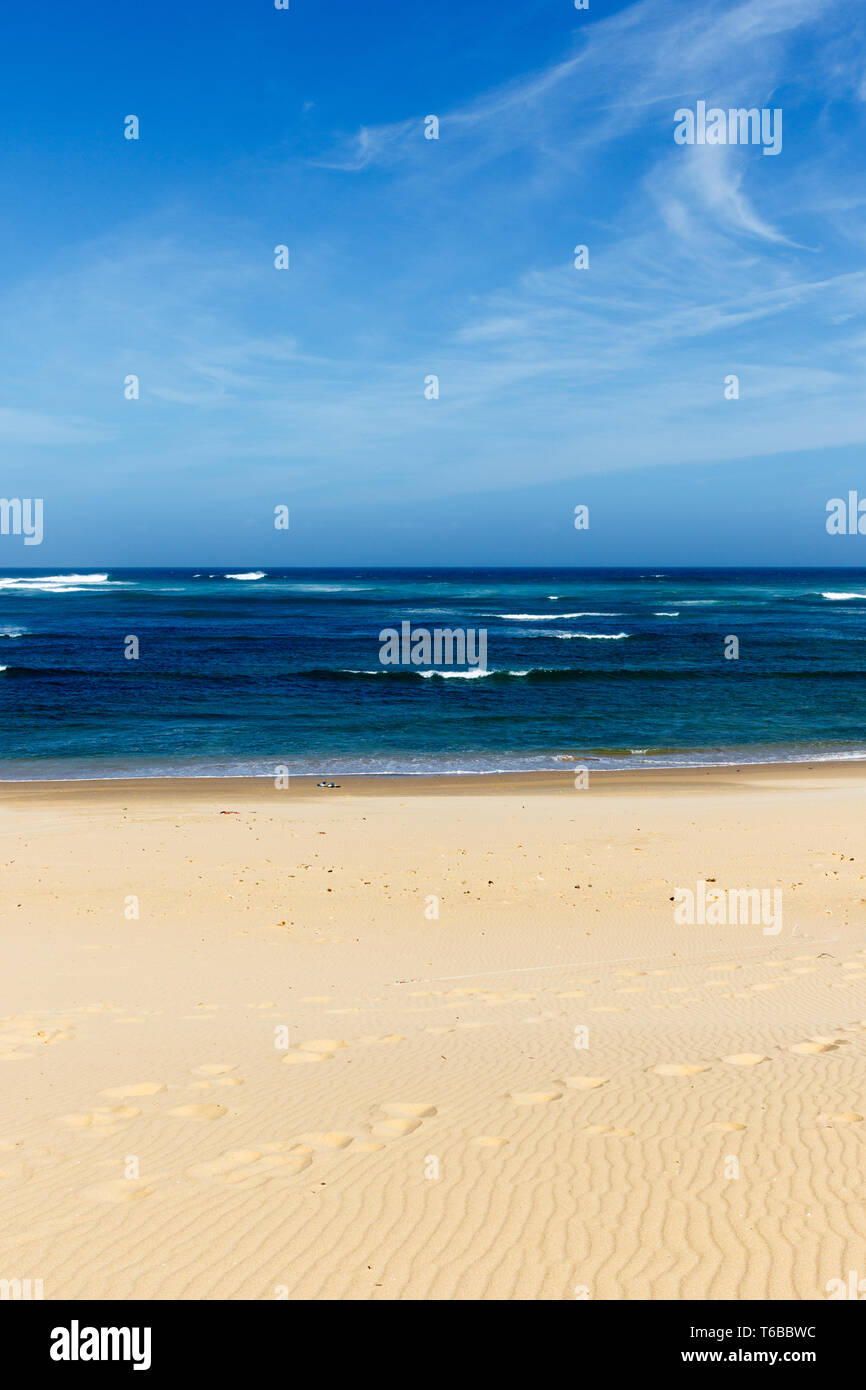 Blick auf den schönen Strand Stockfoto