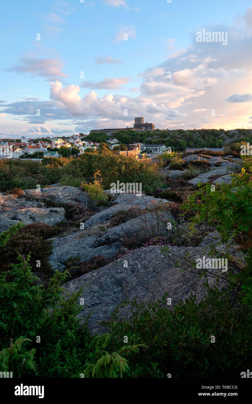 Marstrand ist ein Badeort, der Ort an der Küste in Kungälv/Gemeinde Bohuslan, Västra Götaland County, Schweden Stockfoto