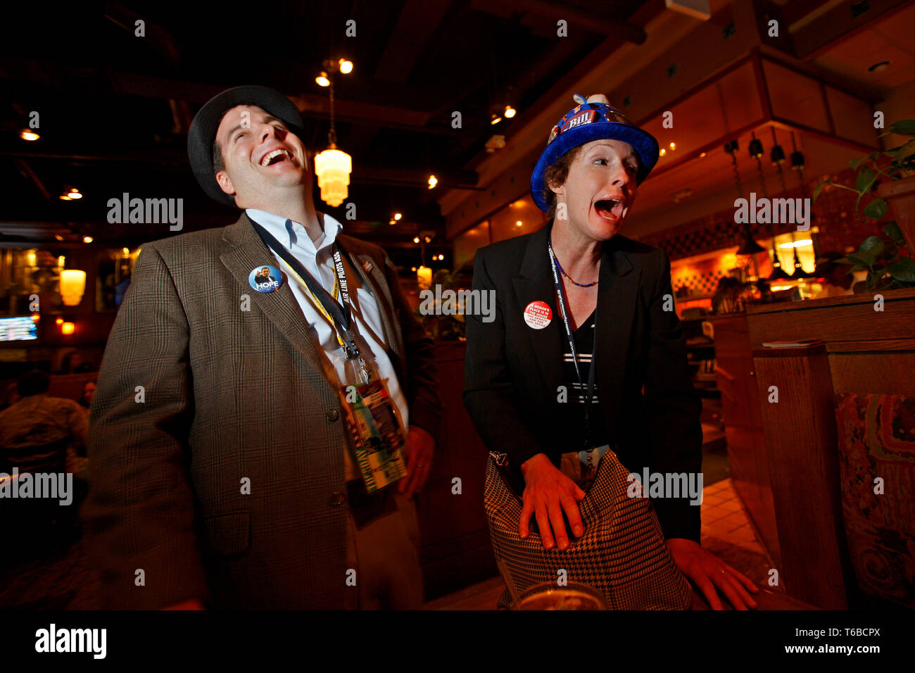 Der DNC-Convention in Denver wird Obama ihre Kandidaten. Stockfoto