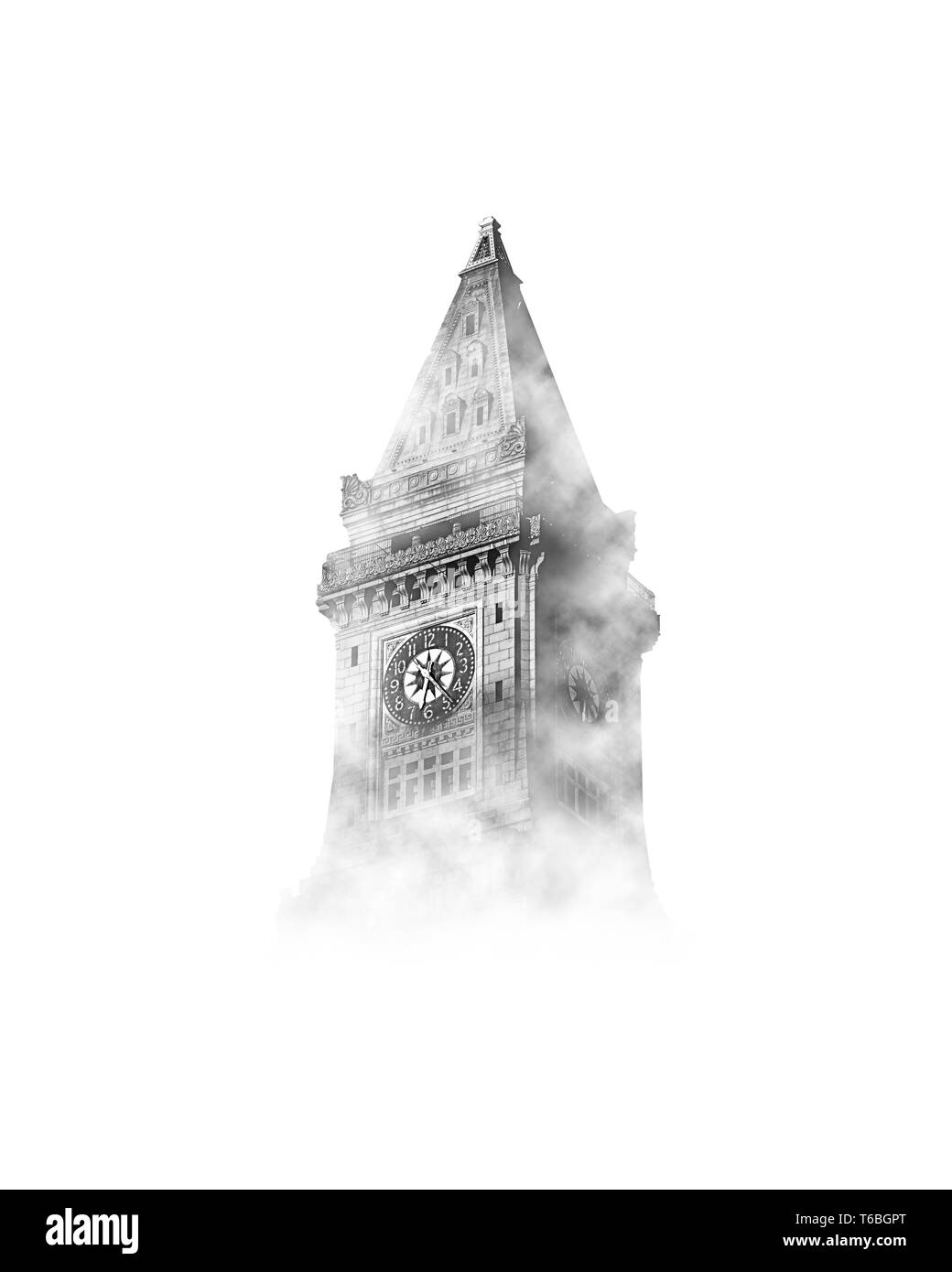 Big Ben am Himmel mit Wolken Stockfoto