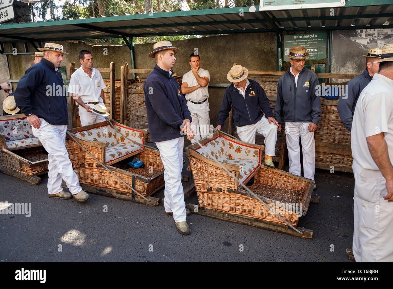Carreiros für Kunden, Monte, Funchal, Madeira Stockfoto