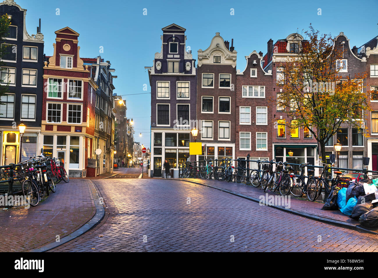 Blick auf die Stadt Amsterdam Stockfoto