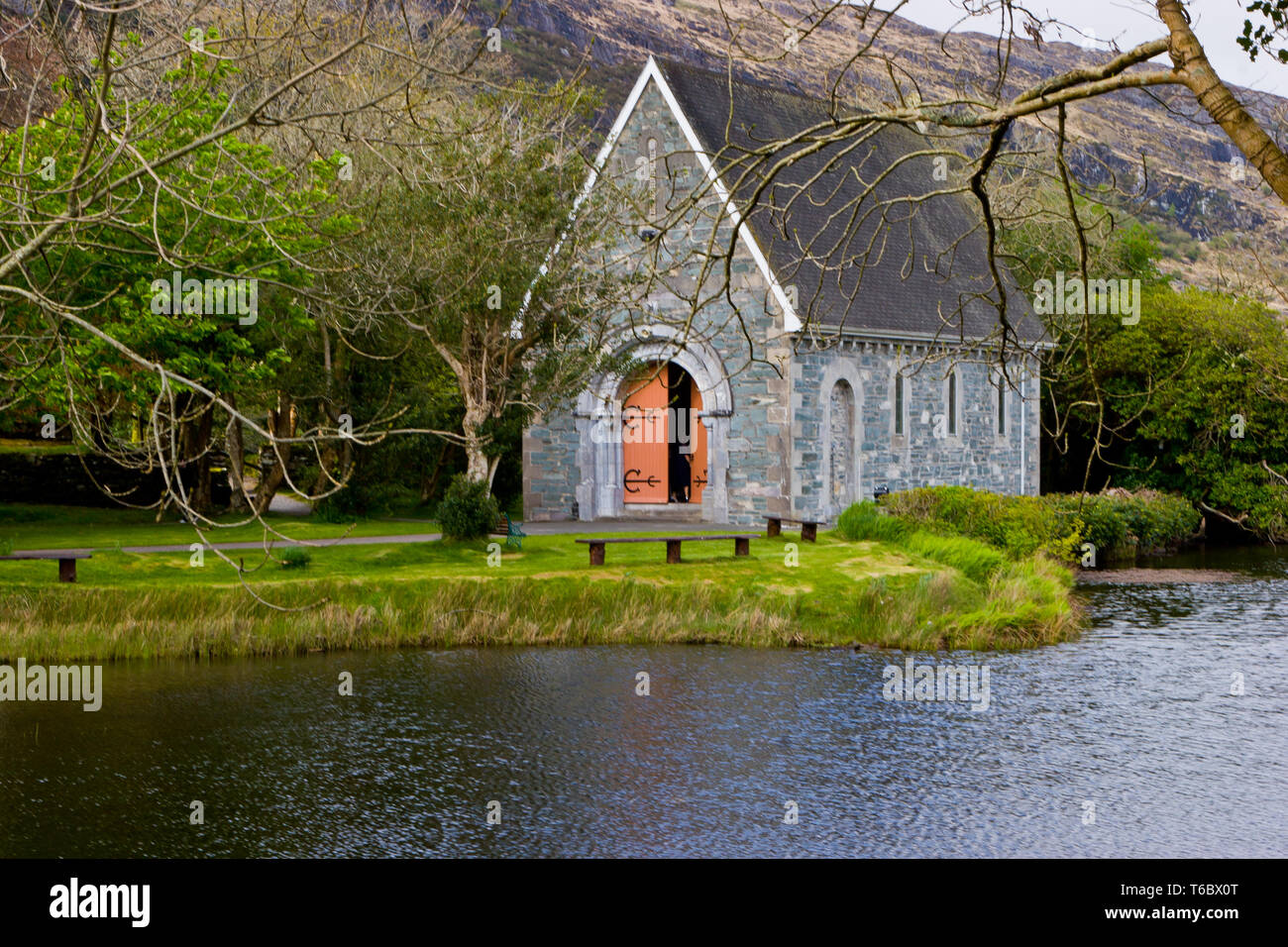 Gougane Barra Kirche in Macroom, County Cork, Irland Stockfoto