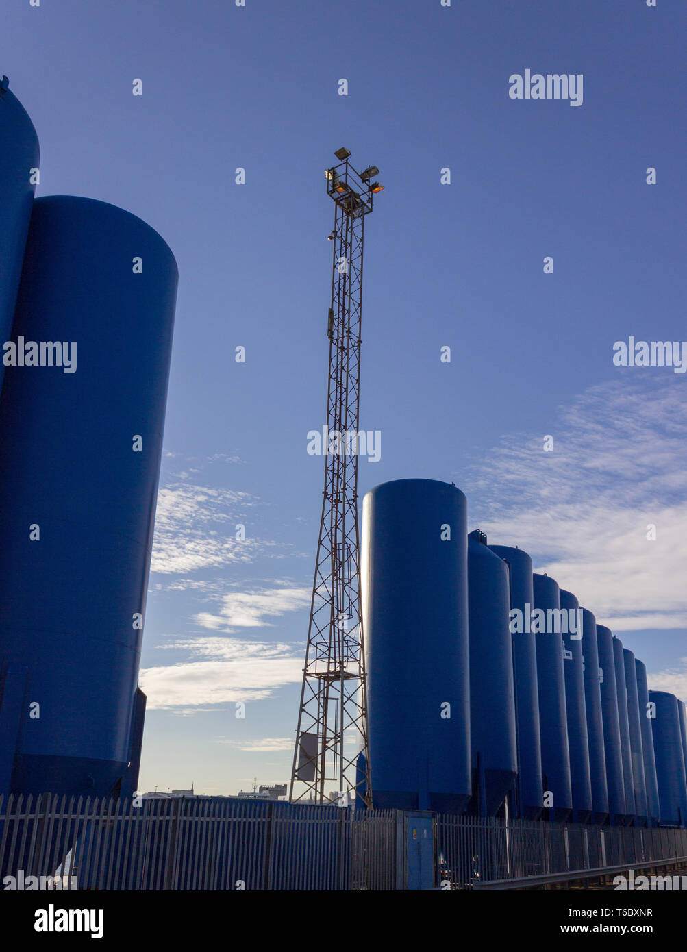 Hafen industrielle Ausrüstung in Aberdeen Stockfoto