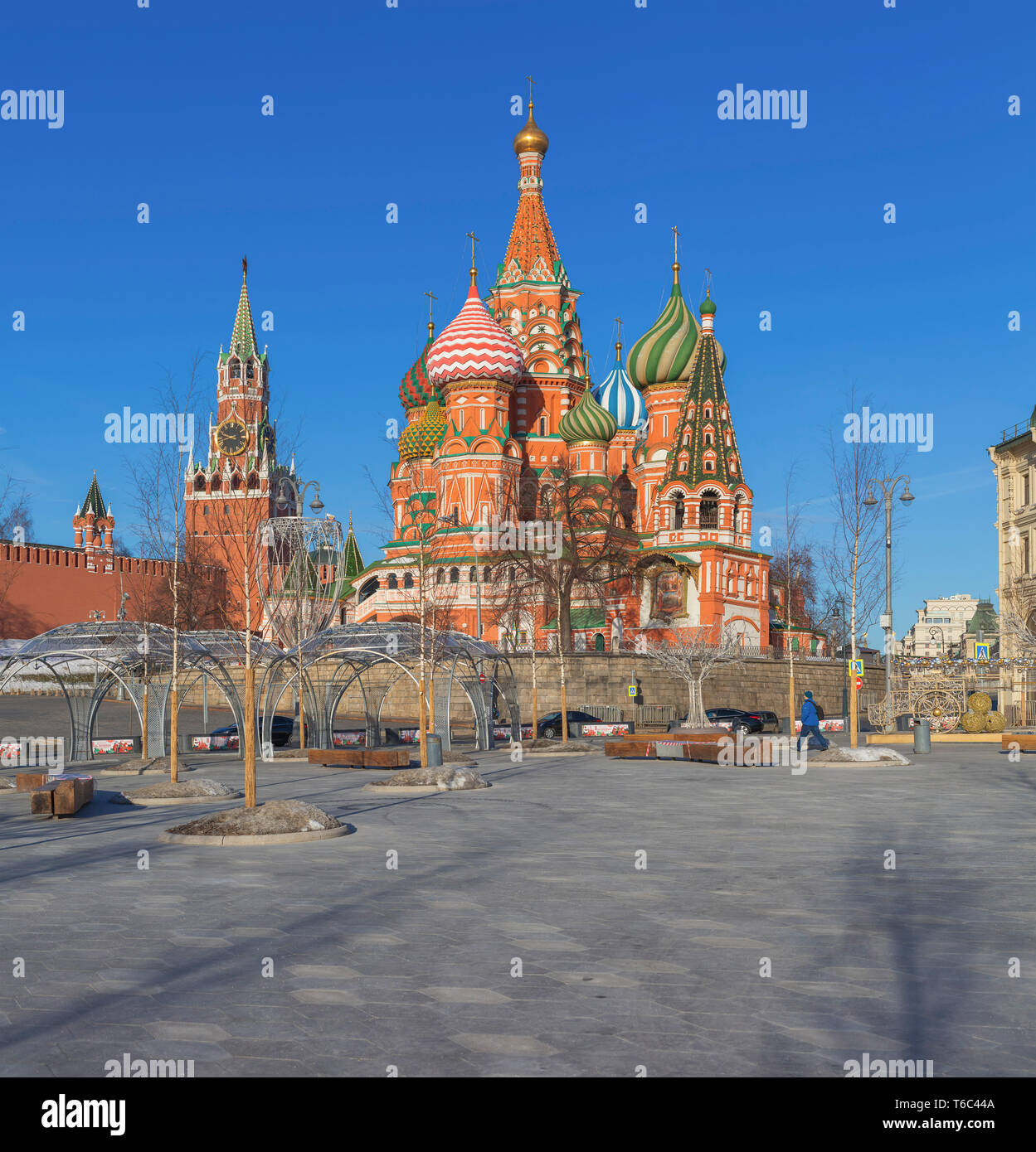 St. Basil's Kathedrale, Moskau, Russland Stockfoto