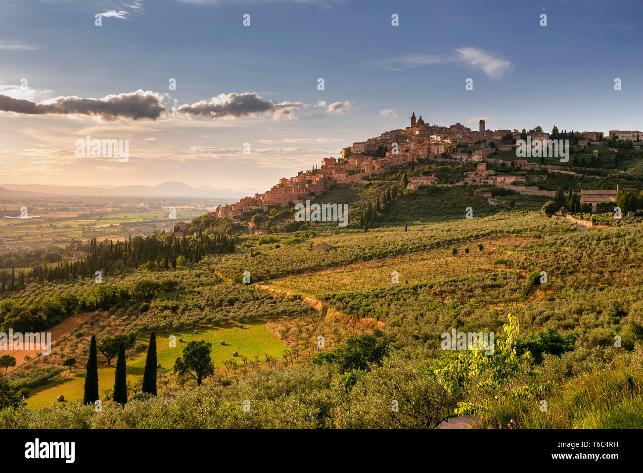 Italien, Umbrien, Perugia, Trevi. Stockfoto