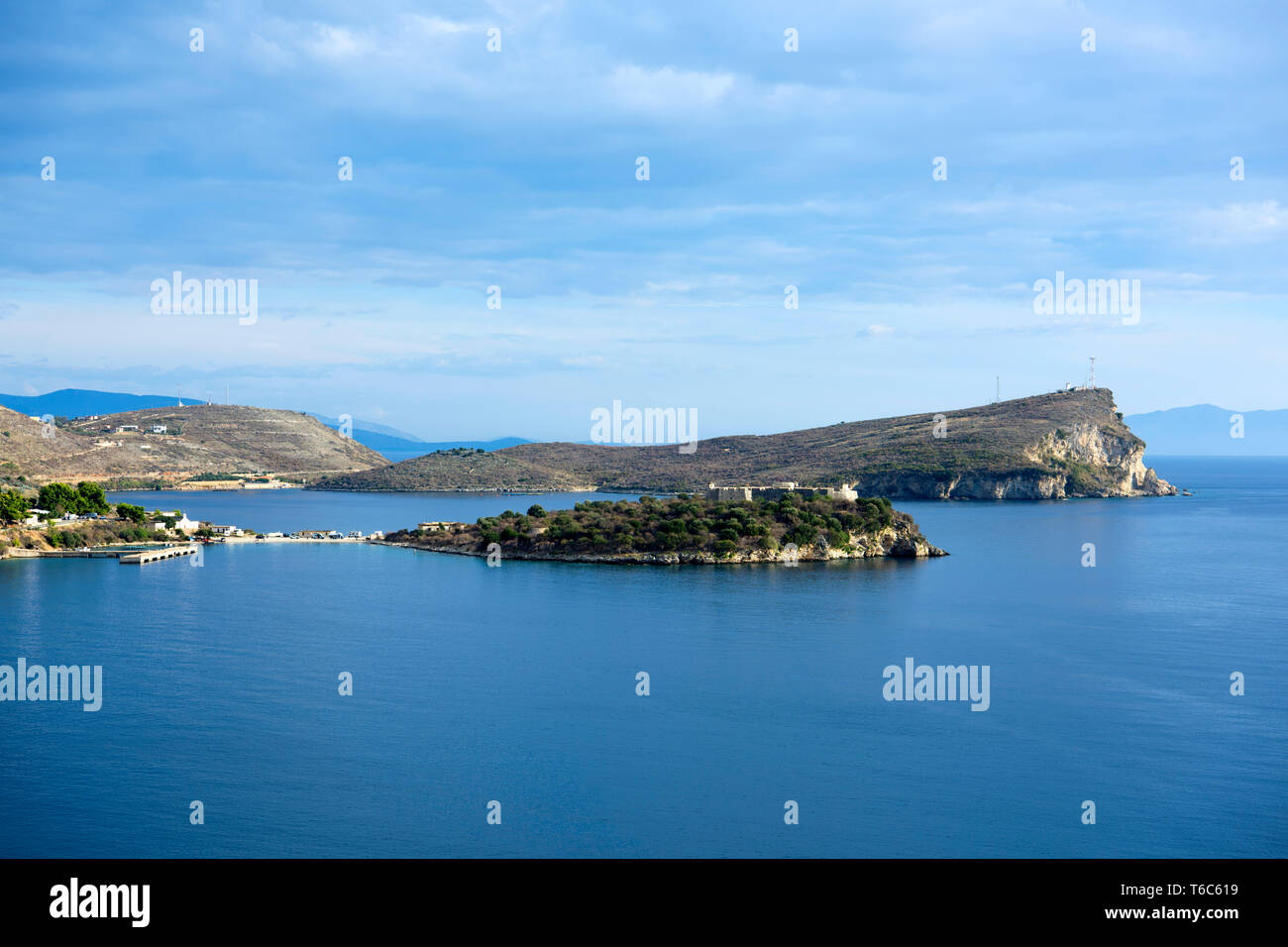 Albanien, Region Vlora, Bucht von Porto Palermo Stockfoto