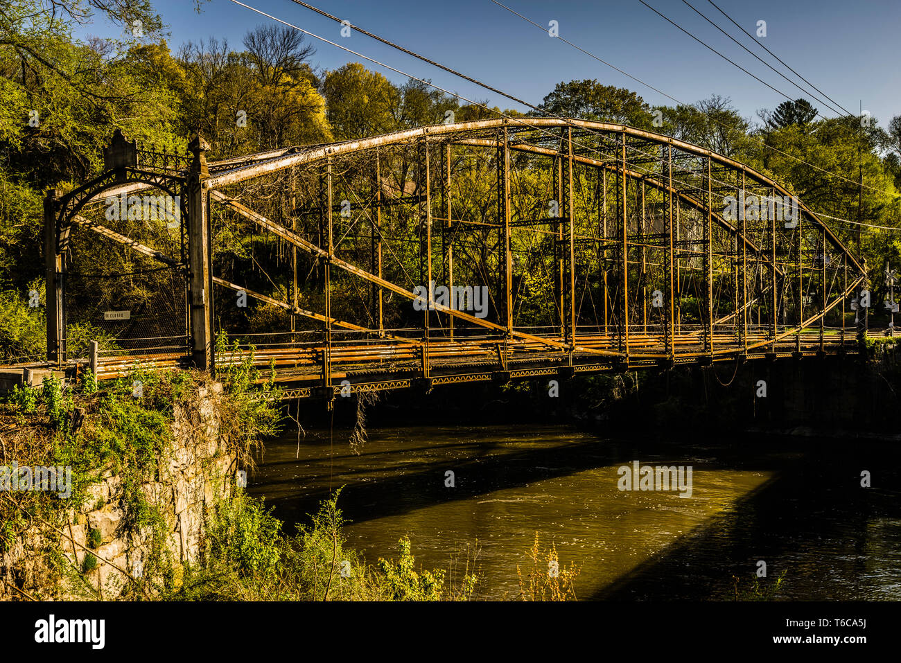 Alte Boardman Bridge New Milford, Connecticut, USA Stockfoto