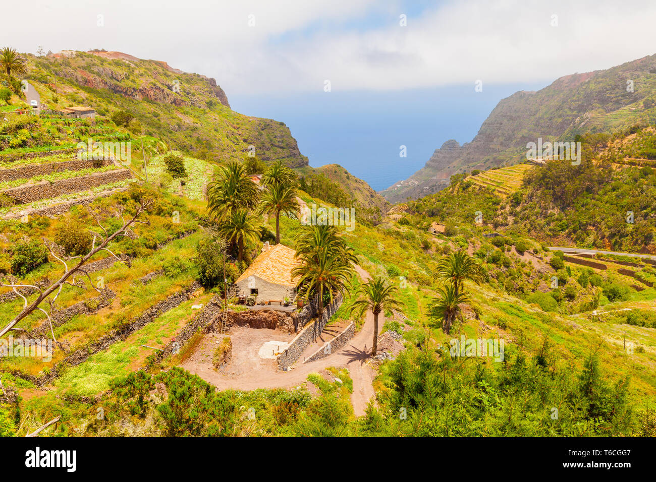 Insel Gomera panorama Kanarischen Stockfoto