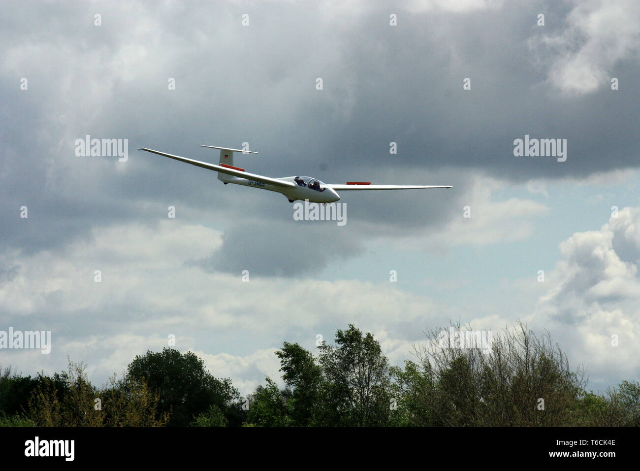 Glide, Landeanflug Stockfoto