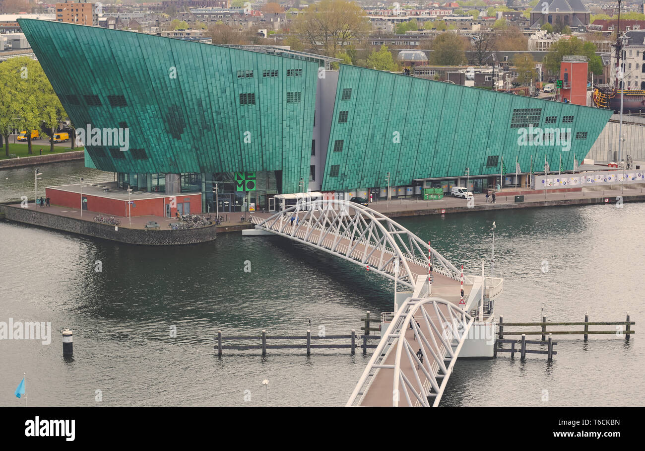 Urban Exploration in der Stadt Amsterdam Stockfoto