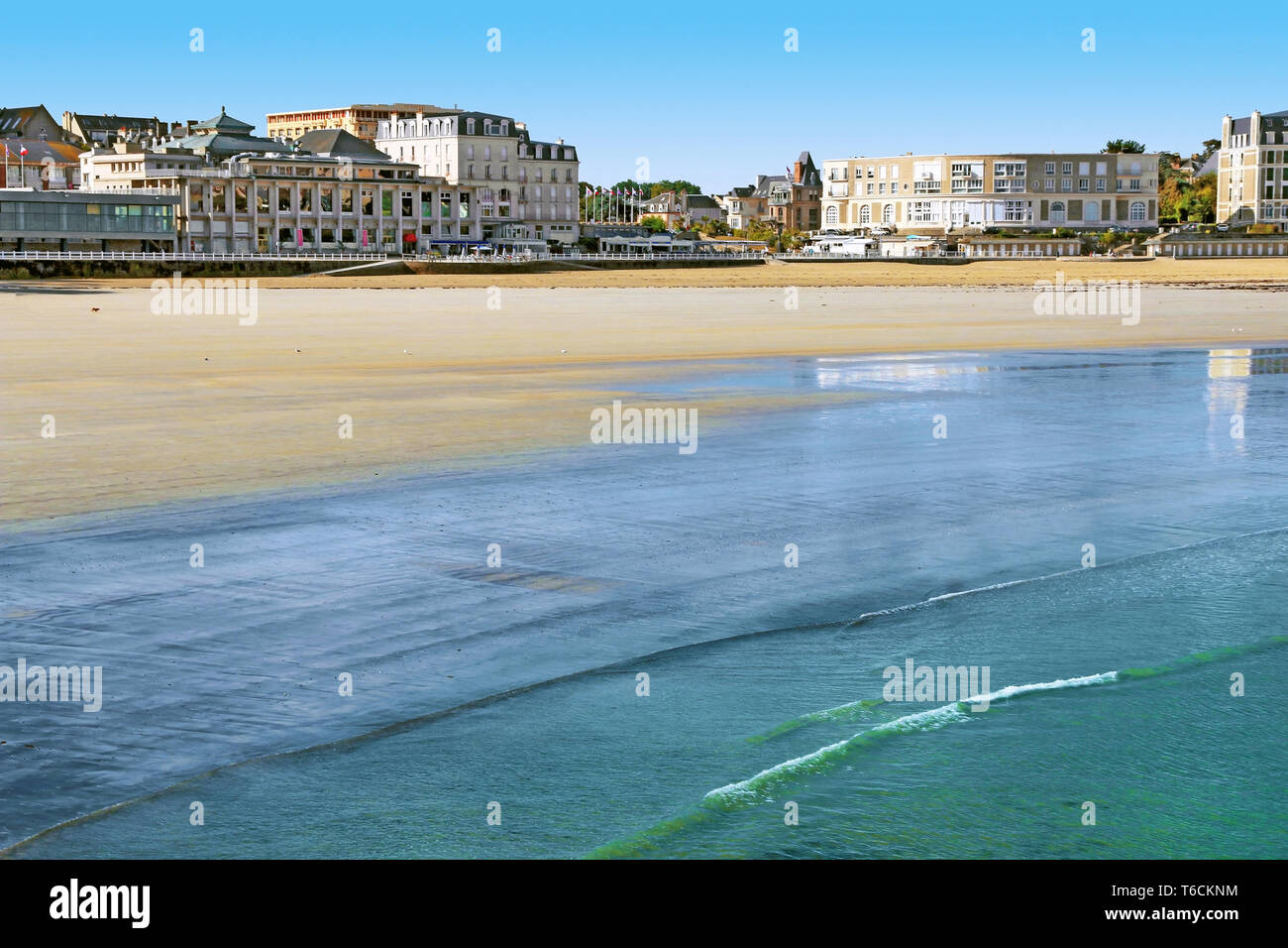 Dinard Strand in der Bretagne. Frankreich. Stockfoto