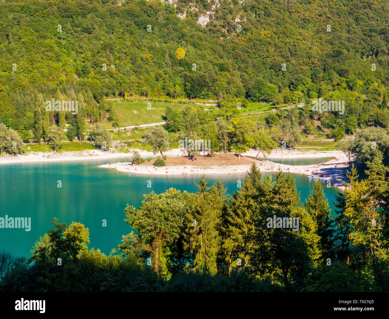 See von Tenno (Italienisch: Lago di Tenno) im Trentino, Italien Stockfoto