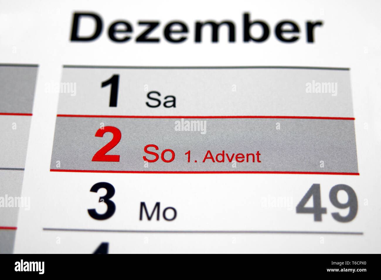 1. Advent Stockfoto