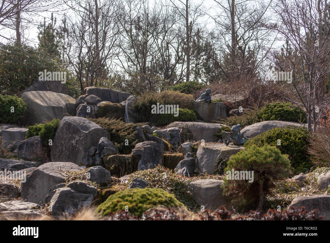 Steingarten Stockfoto