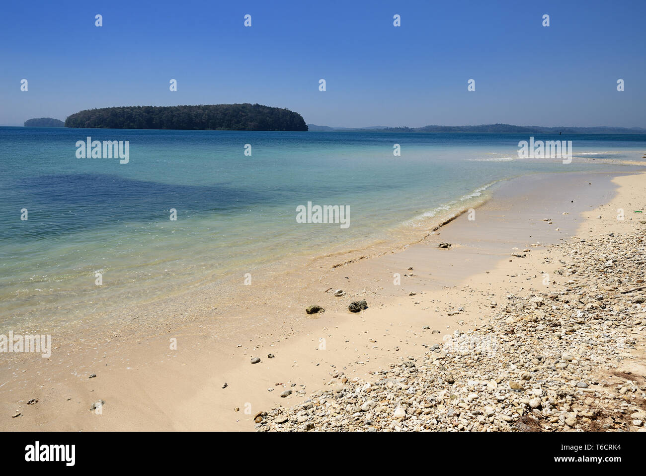 Strand von Long Island, Andaman und Nicobar Inseln, Indien Stockfoto
