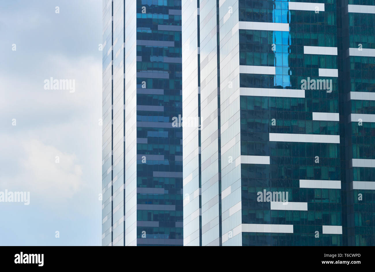 Business skyscraper Hintergrund. Singapur Stockfoto