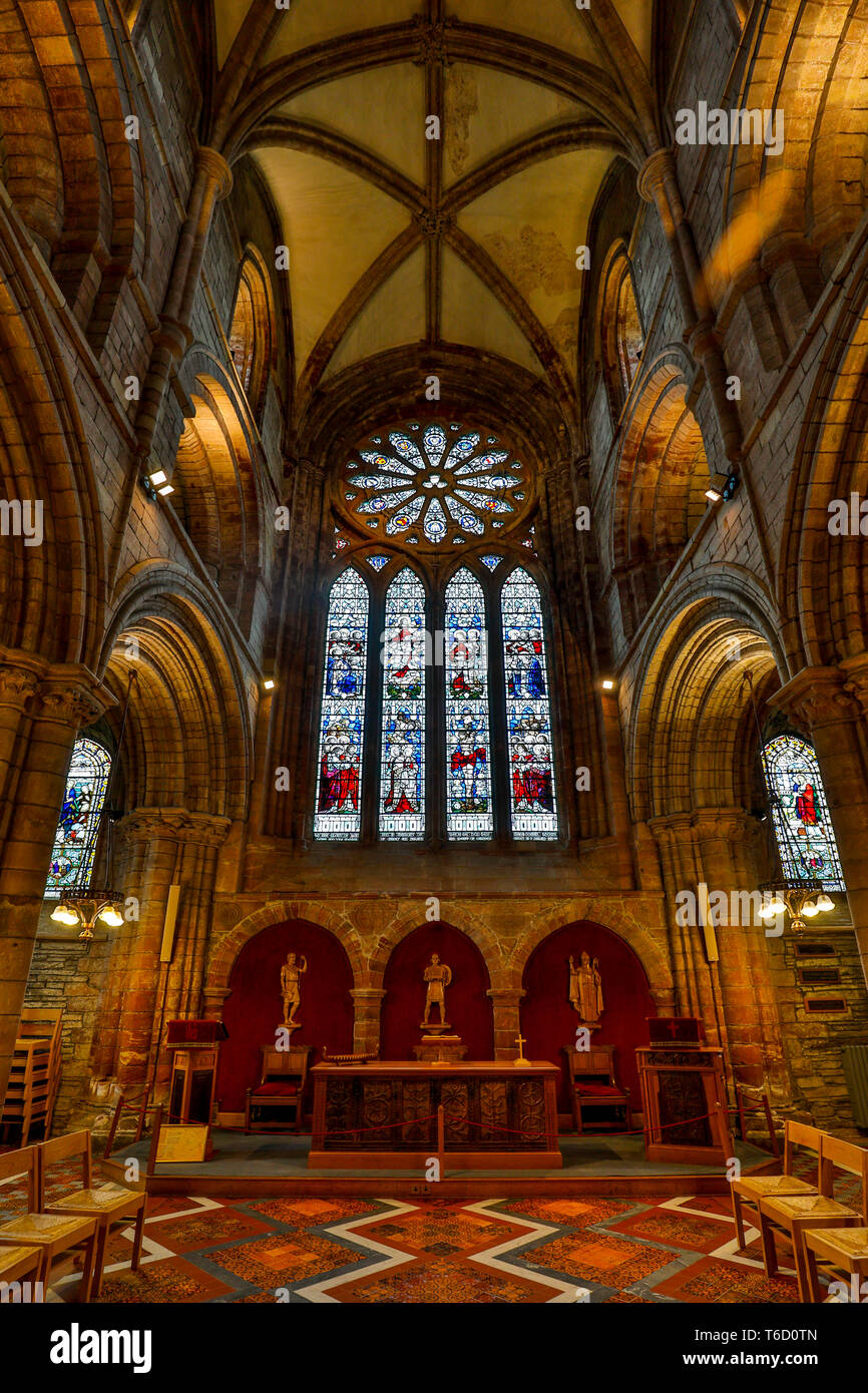 Kirkwall Kathedrale; Orkney, Großbritannien Stockfoto