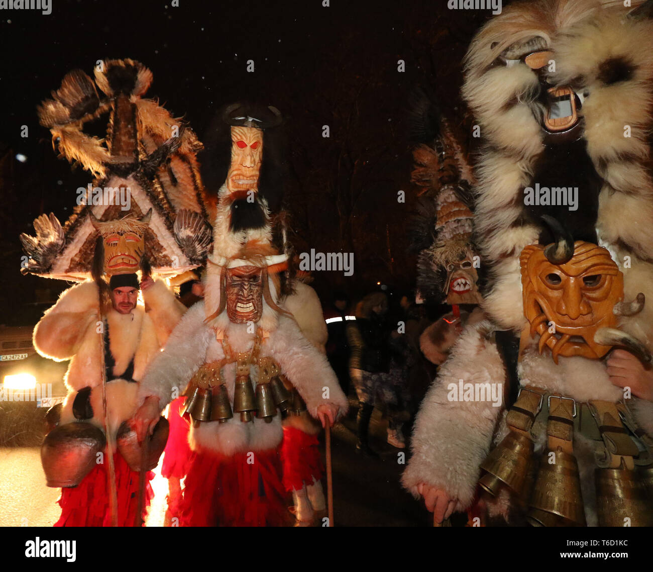 Festival der Maskerade Spiele Surva in Pernik Stockfoto