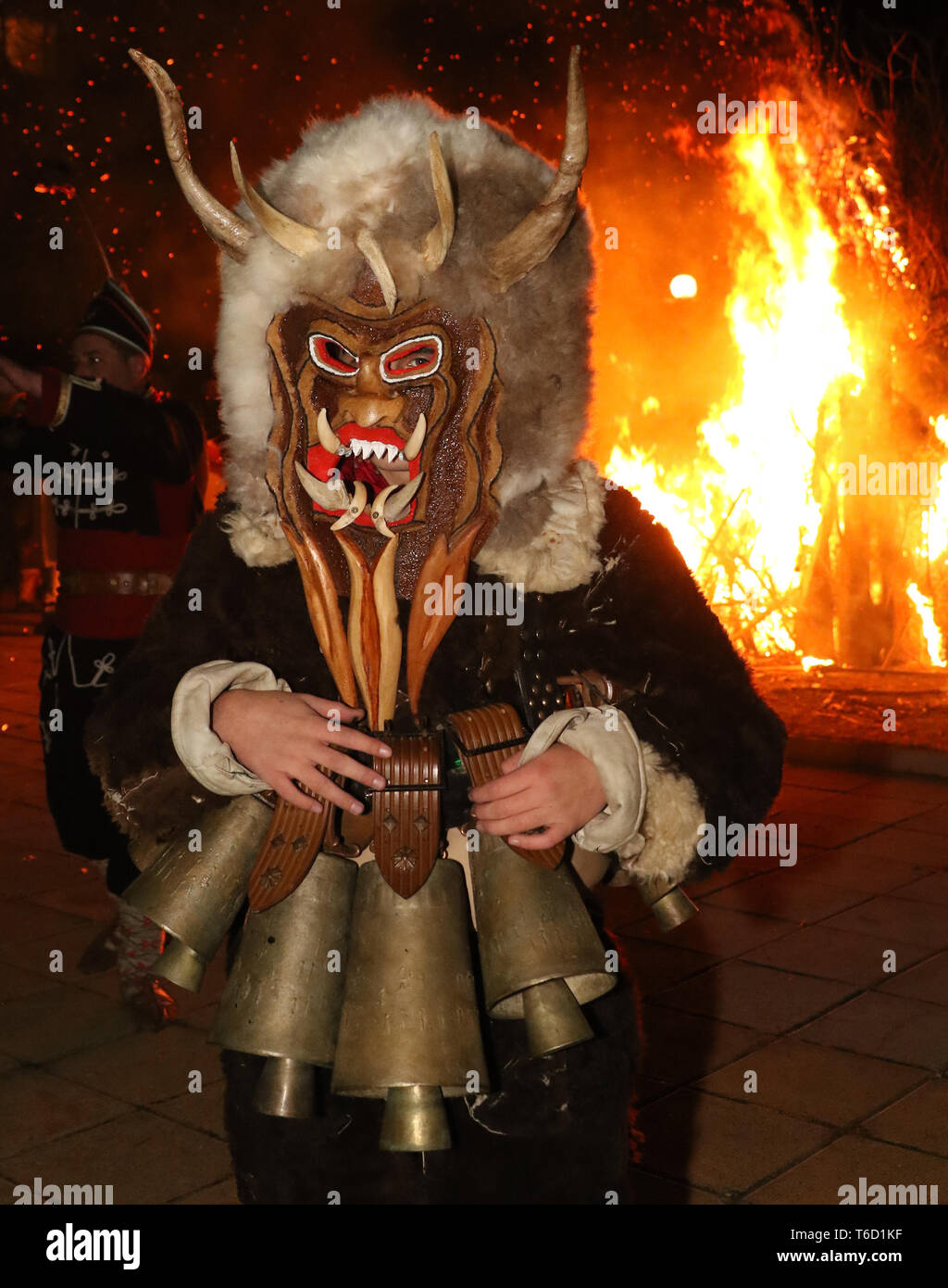 Festival der Maskerade Spiele Surva in Pernik Stockfoto