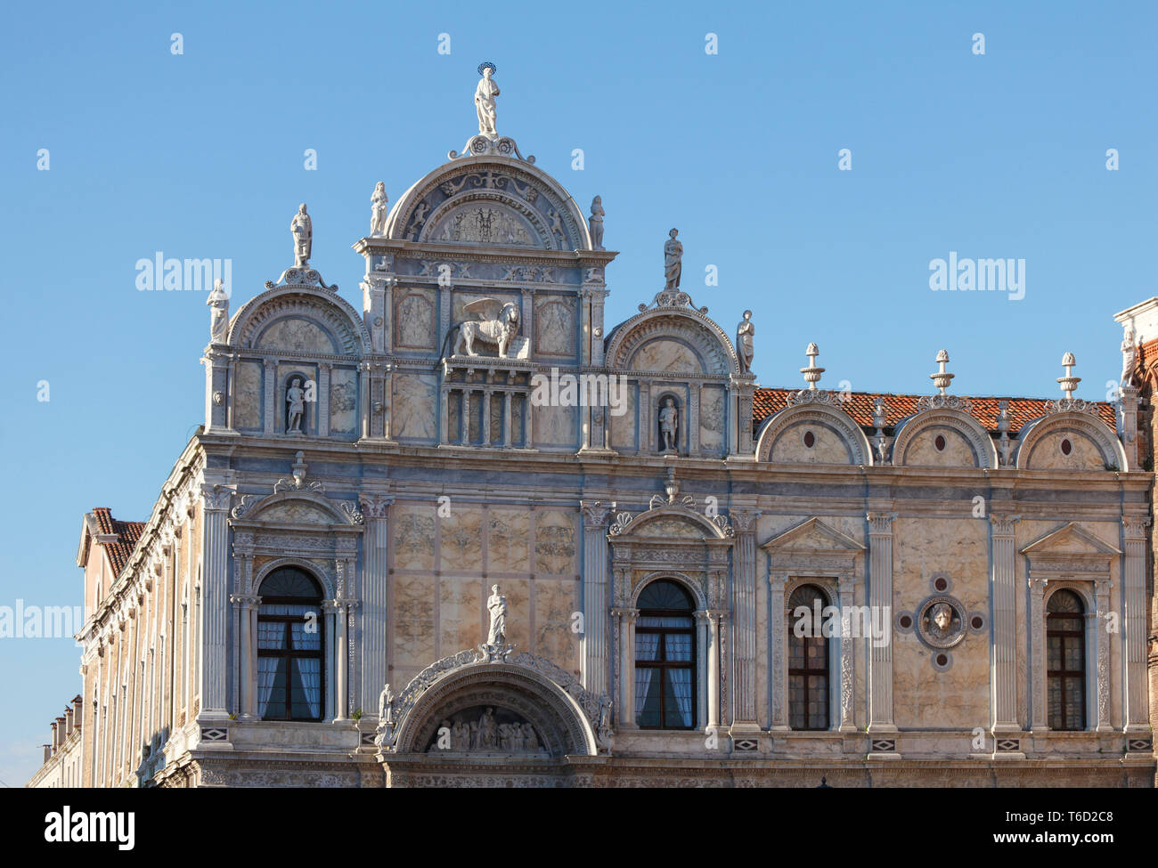 Campo di Santi Giovanni e Paolo, Scuola Grande di San Marco, Venedig, Venetien, Italien Stockfoto