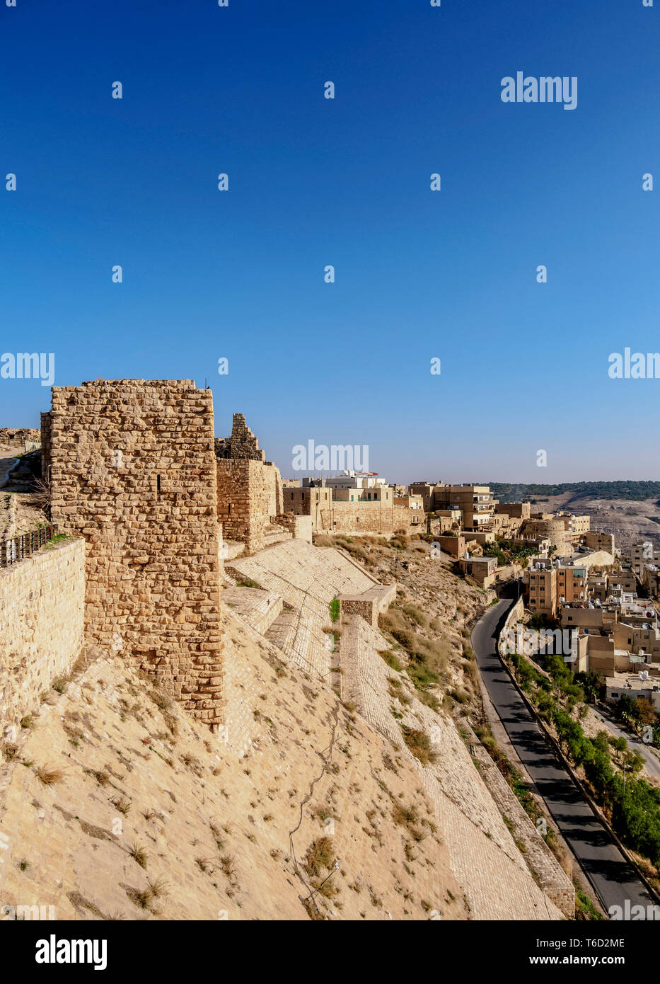 Kerak Castle, Al-Karak, Karak Governorate, Jordanien Stockfoto
