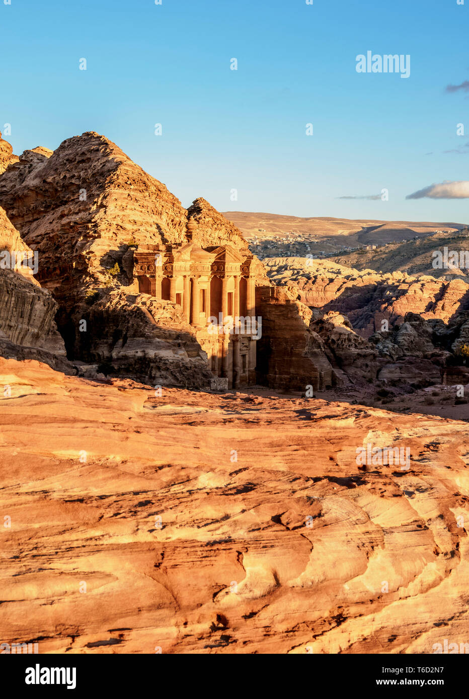 Das Kloster, das Ad-Deir, Petra, Ma'an Governorate, Jordanien Stockfoto